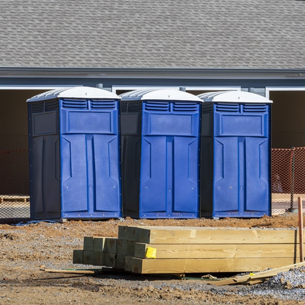 how can i report damages or issues with the porta potties during my rental period in Fox Crossing